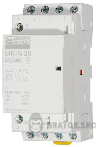 Контактор модульный 4P 20A 2NO+2NC АСКО-Укрем MK-N A0040030029 в Киеве