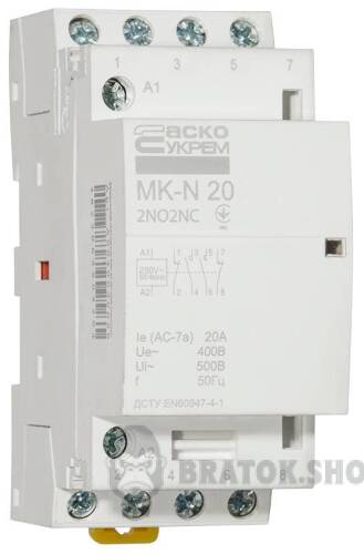 Контактор модульный 4P 20A 2NO+2NC АСКО-Укрем MK-N A0040030029 в Киеве