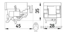 Незалежний розчіплювач e.industrial.ukm.250.FL.220, 220В
