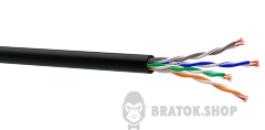 Кабель Одескабель КГПП-ВП (100МГц) 4*2*AWG26/7 (U/UTP-cat.5E-SL patch), CU, для зовн. робіт