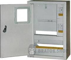 Корпус e.mbox.stand.n.f1.16.z металлический, под 1-ф. счетчик, 16 мод., навесной, с замком