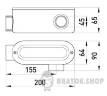 Соединитель ревизионный Г-образный e.industrial.pipe.db.revise.elbow.1-1/2&quot; для труб 1-1/2&quot; i0540005 в Киеве