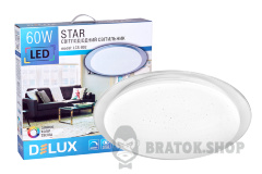Светильник светодиодный SMART LED 60 Вт 3000/6000K DELUX LCS-002 Star с пультом