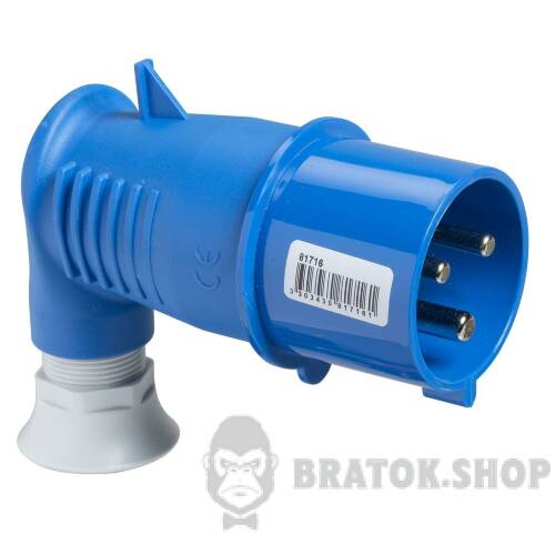 КАБ.ВИЛКА 90° 32А 2P+E IP44 250В 81716 в Киеве