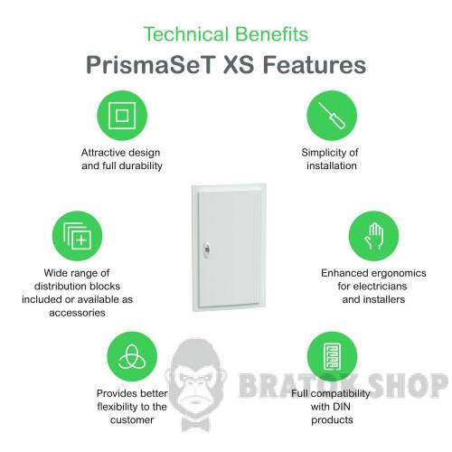 Мультимедійний щит врізний, 3 ряди, 13 модулів, PrismaSeT XS LVSXU313 у Сумах