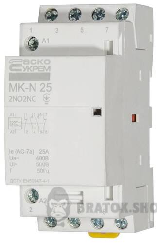 Контактор модульный 4P 25A 2NO+2NC АСКО-Укрем MK-N A0040030030 в Киеве