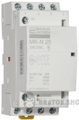 Контактор модульный 4P 25A 2NO+2NC АСКО-Укрем MK-N A0040030030 в Киеве