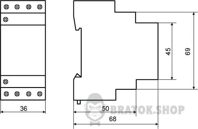 Контактор модульный 4P 25A 2NO+2NC АСКО-Укрем MK-N A0040030030 в Киеве