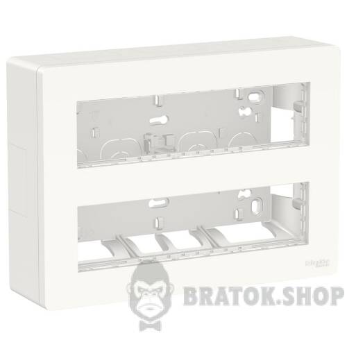 Блок unica system+ відкрита вставка 2х4 антибактеріальний NU121820