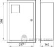 Корпус e.mbox.stand.w.f1.16.z металлический, под 1-ф. счетчик, 16 встраиваемый мод. с замком s0100008 в Киеве