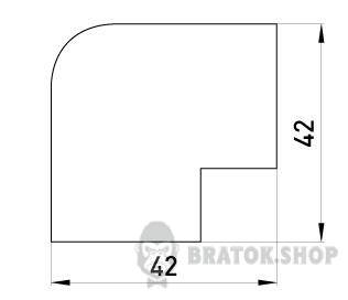 Зовнішній кут  e.trunking.blend.out.stand.25.25 для короба 25х25мм в Сумах