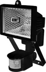 Світильник e.halogen.move.150.black 150Вт, чорний прожектор з датчиком руху