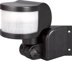 Датчик руху інфрачервоний e.sensor.pir.13.black(чорний)  270°, IP44