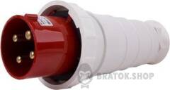 Силова вилка переносна e.plug.pro.4.125, 4п., 380В,IP 67, 125А (044)