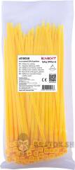 Кабельна стяжка e.ct.stand.300.8.yellow (100шт), жовта