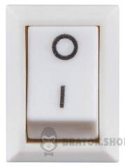 KCD1-101 White/White Перемикач 1 клав. білий