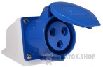 Розетка-гнездо силовая стационарная ГC 32A/3 220V 2P+PE (123) АСКО-Укрем A0080040004 синий