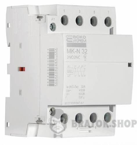 Контактор модульный 4P 32A 2NO+2NC АСКО-Укрем MK-N A0040030035 в Киеве