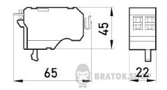 Незалежний розчіплювач e.industrial.ukm.400-800.FL.220, 220В