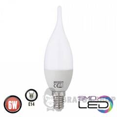 Лампа світлодіодна E14 6W 4200K C37 Horoz Electric CRAFT-6