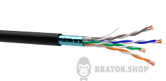 Кабель Одескабель КГППЕ-ВП (100МГц) 4*2*AWG26/7 (F/UTP-cat.5E-SL patch), CU, ізоляція ПЕ, екран., для зовн. робіт