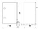 Корпус удароміцний з АБС-пластика e.plbox.400.600.200.tr, 400х600х200мм, IP65 з прозорими дверцятами CP5015 у Києві