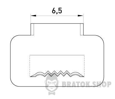 Стальная скрепа e.steel.fastener.pro.6,5 p040010 в Киеве