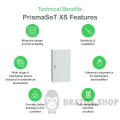 Мультимедійний щит навісний, 3 ряди, 13 модулів, PrismaSeT XS