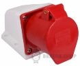 Розетка-гнездо силовая стационарная ГC 32A/4 400V 3P+PE (124) АСКО-Укрем A0080040005 красный