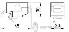Незалежний розчіплювач e.industrial.ukm.60.FL.220, 220В