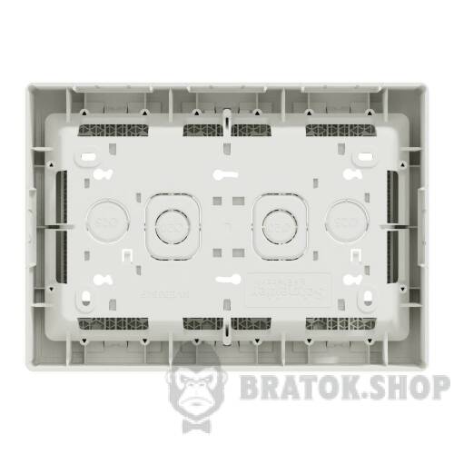 Блок unica system+ відкртита вставка 3х2 білий NU123418
