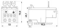 Теплове реле e.industrial.ukh.40.36, номін. струм 40А, діап. регул. 24-36 А i0110009 у Києві