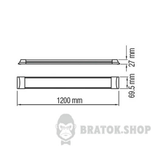 Світильник лінійний 36W 4200K 1200mm Horoz Electric TETRA-36 052-003-0120-032 у Сумах