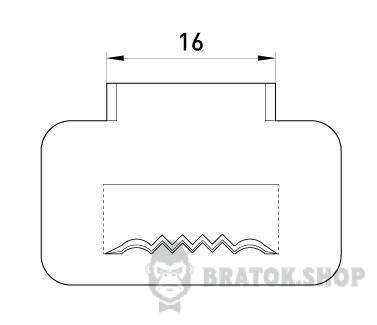 Стальная скрепа e.steel.fastener.pro.16 p040013 в Киеве