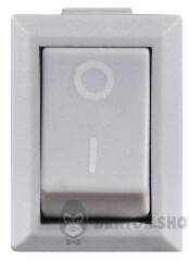 KCD1-101 Grey/Grey Перемикач 1 клав. сірий