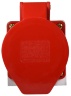 Розетка-гнездо силовая стационарная ГC 32A/5 400V 3P+N+PE (125) АСКО-Укрем A0080040006 красный