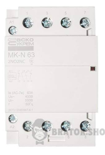 Контактор модульный 4P 63A 2NO+2NC АСКО-Укрем MK-N A0040030037 в Киеве