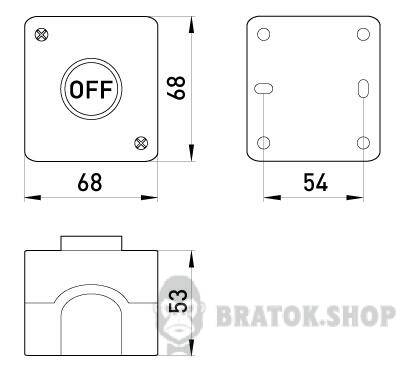 Кнопковий пост e.cs.stand.xal.d.117, stop s006010 у Києві