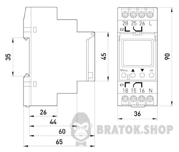 Реле часу електронне двоканальне e.control.t09 i0310012