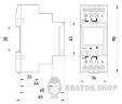 Реле часу електронне двоканальне e.control.t09 i0310012