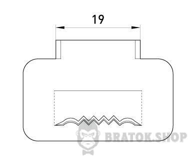 Стальная скрепа e.steel.fastener.pro.19 p040014 в Киеве