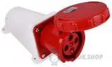 Розетка-гнездо силовая стационарная ГC 63A/4 400V 3P+PE (134) АСКО-Укрем A0080040007 красный