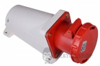 Розетка-гнездо силовая стационарная ГC 63A/4 400V 3P+PE (134) АСКО-Укрем A0080040007 красный