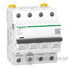 АВТОМАТИЧНИЙ ВИМИКАЧ Acti9 iC60L, 4P, 40 A, K curve, 15000 A (IEC 60898-1), 20 kA (IEC 60947-2)