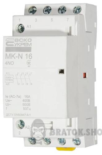 Контактор модульный 4P 16A 4NO АСКО-Укрем MK-N A0040030026 в Киеве