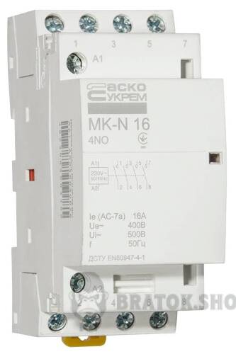 Контактор модульный 4P 16A 4NO АСКО-Укрем MK-N A0040030026 в Киеве