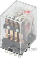 Реле проміжне e.control.p346L з Led індикацією 3А, 4 групи контактів, котушка 230В АC