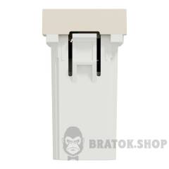USB, New Unica, 1 модуль, тип A+C, 12 Вт, бежевий
