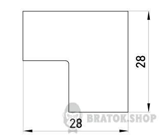 Внутренний угол e.trunking.blend.in.stand.25.16 для короба 25х16мм s4033004 в Киеве
