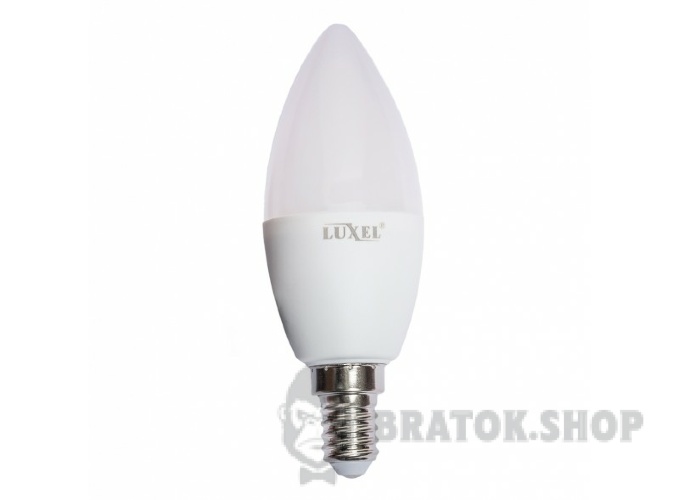 Світлодіодна лампа LED E14 10 Вт 3000К C37 LUXEL (048-HE)